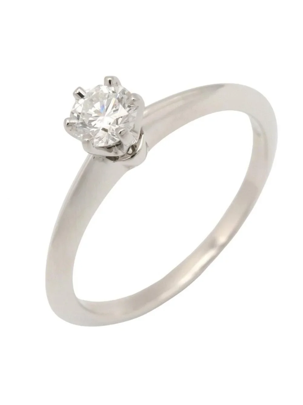 Tiffany & Co Ring Solitaire Platinum Diamond